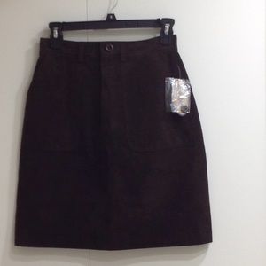 High Sierra Brown Suede Skirt